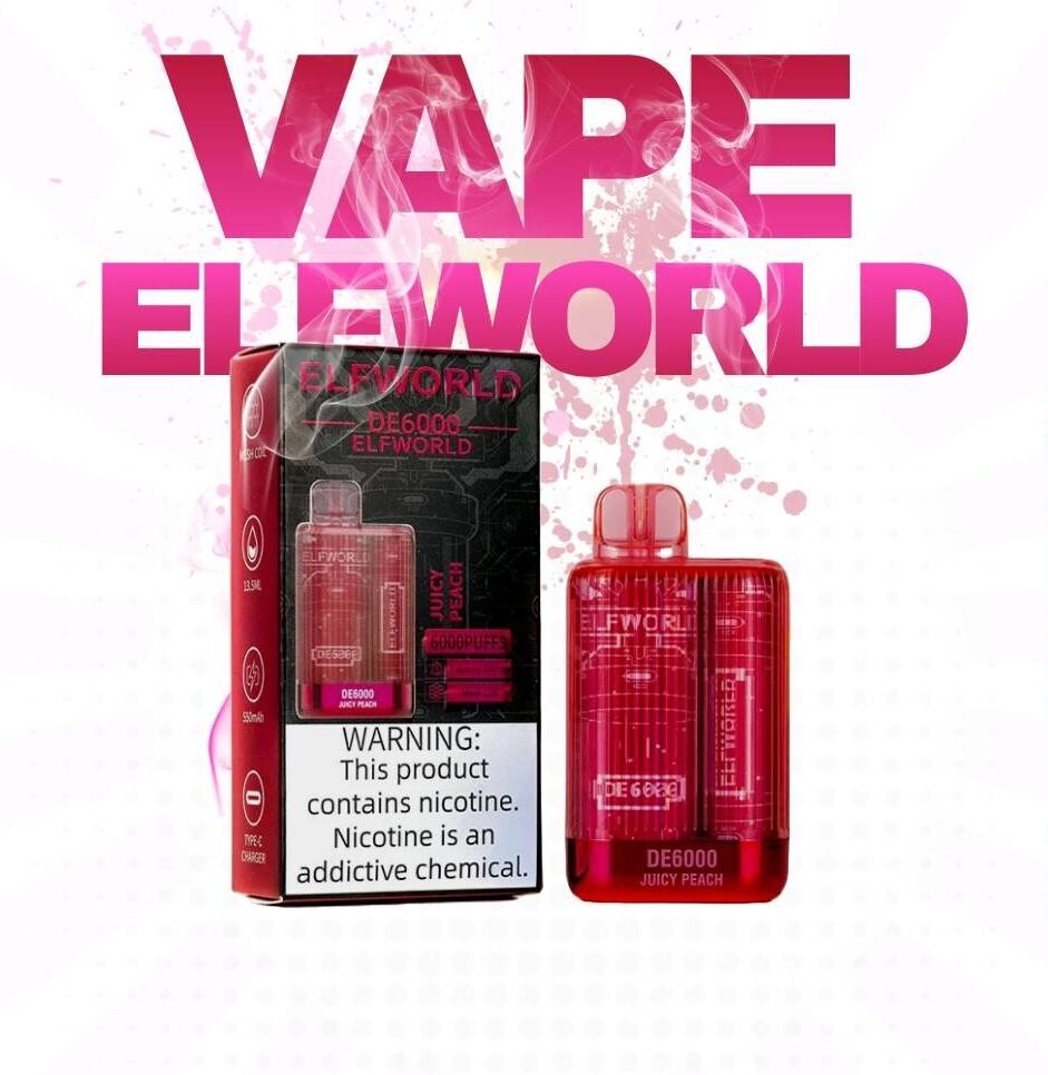 ELFWORLD DE6000 Juicy Peach Vape